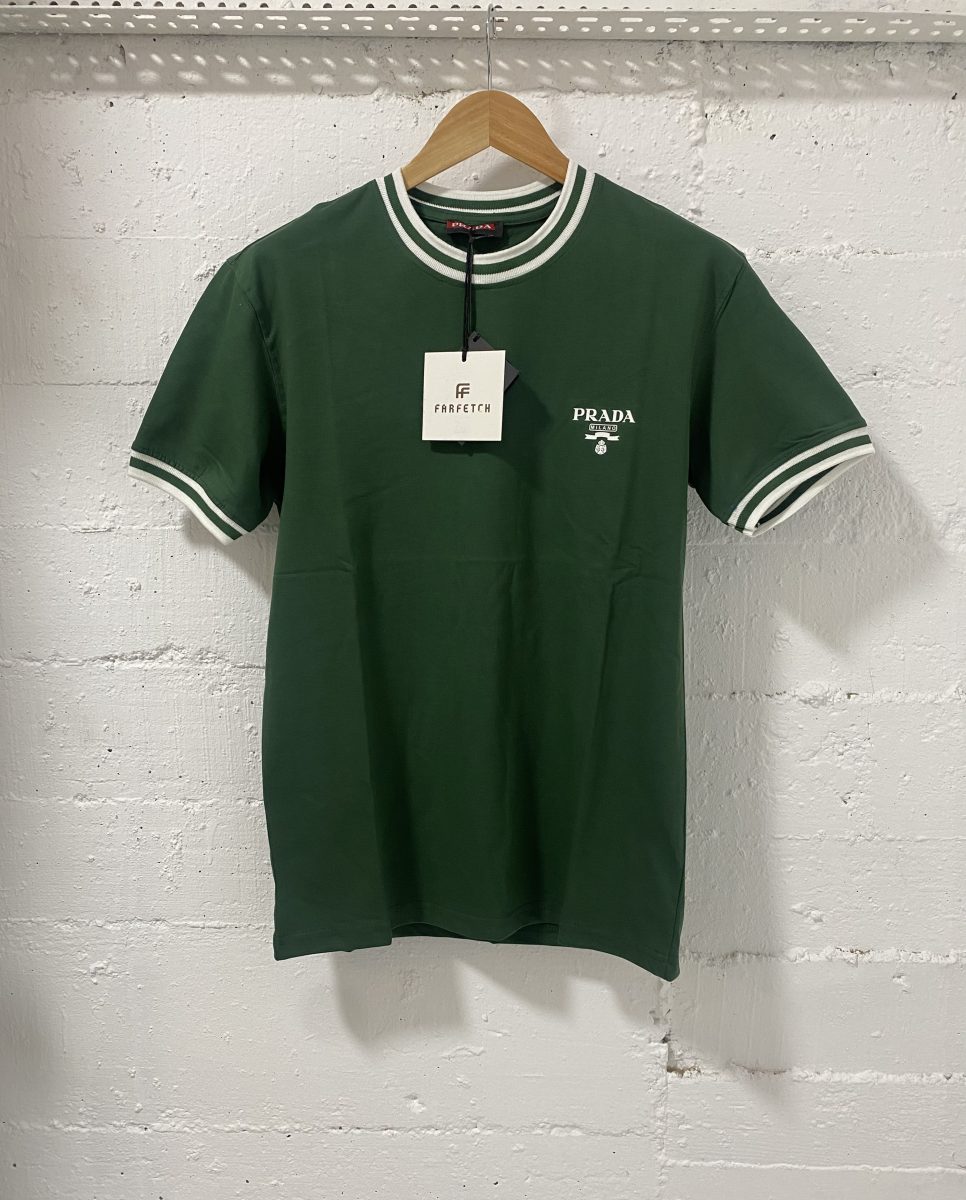 Prada Milano T-Shirt Green  | MASSIMOLUXURYOUTLET