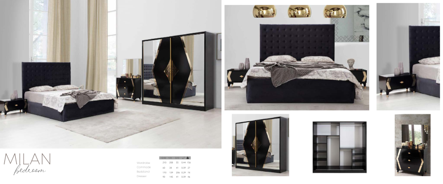 Chambre à coucher MILAN  | MULTI-AFFAIRES