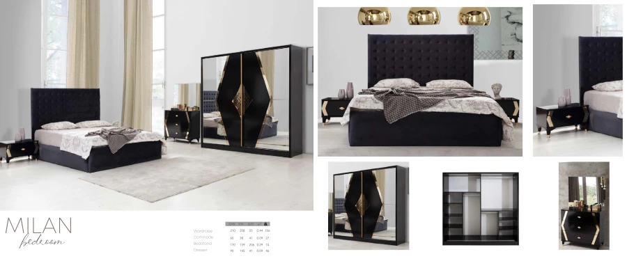 Chambre à coucher MILAN  | MULTI-AFFAIRES
