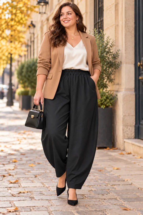 Pantalon " maelle" barrel 42 au 52 | Les Chics Filles by Sab