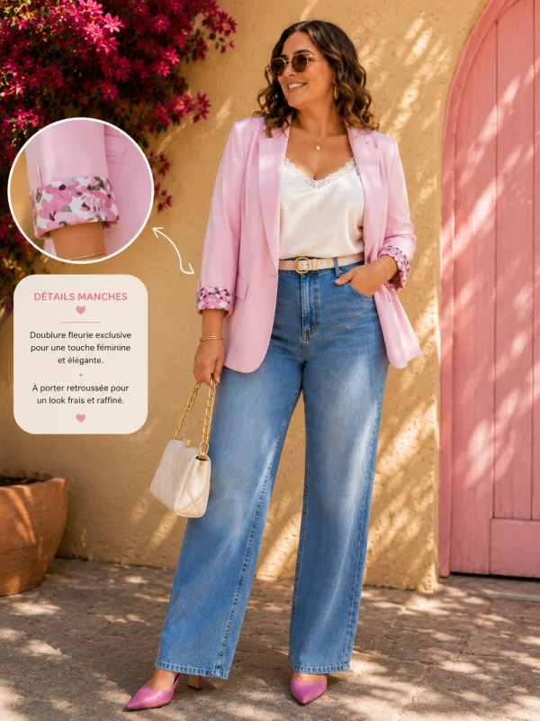 Blazer " flora" 38 au 46/48 | Les Chics Filles by Sab 