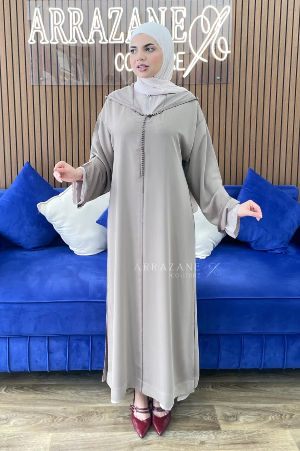 Djellaba Crêpe Berchmen Nude | CasaZaz