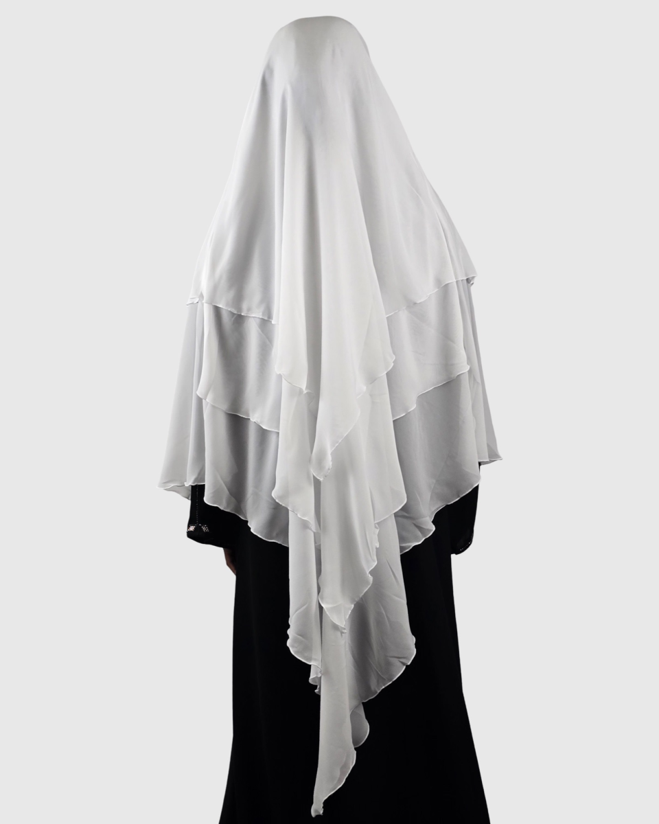 KHIMAR 3 VOILES BLANC | AMCOSMETIK