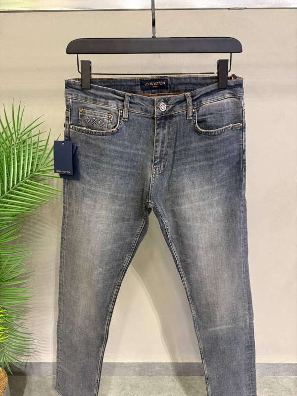 Louis Vuitton Denim Pants Blue  | 