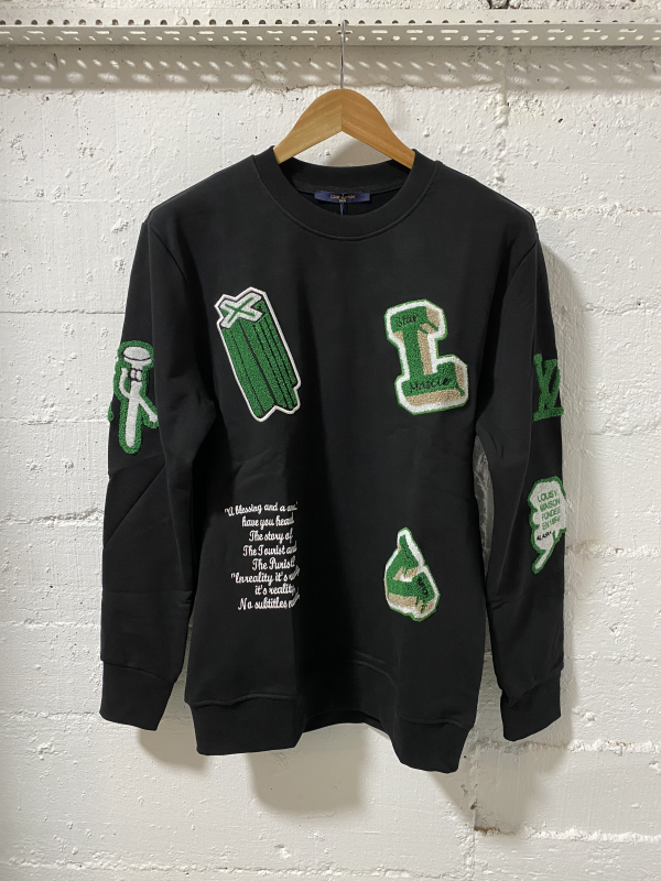 Louis Vuitton Sweatshirt BlackGreen  | MASSIMOLUXURYOUTLET