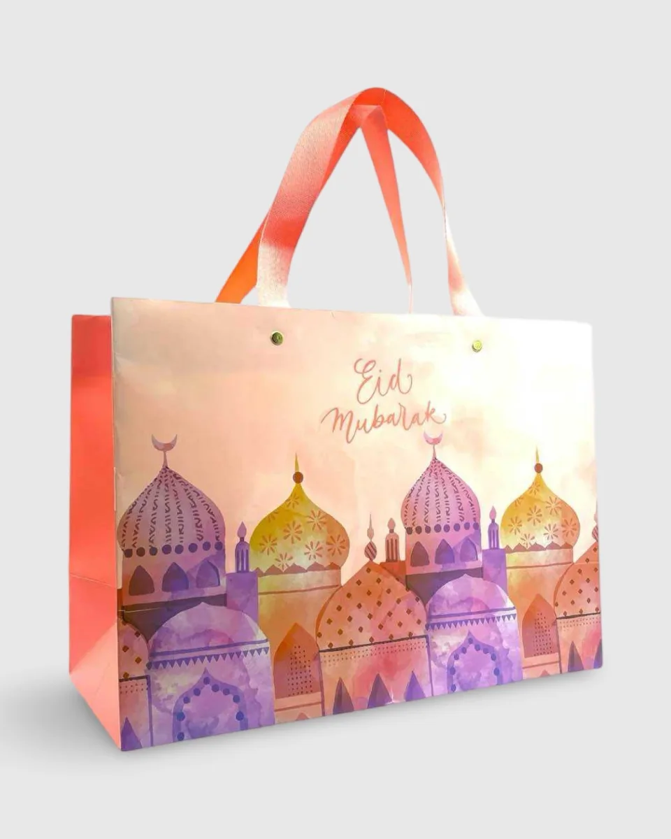 SAC EID FORMAT - MOSQUÉE ROSE (35x25x15cm) | AMCOSMETIK