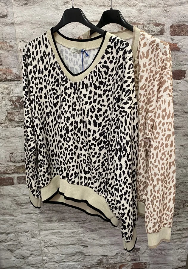 Sweat léopard | Jus de coco 