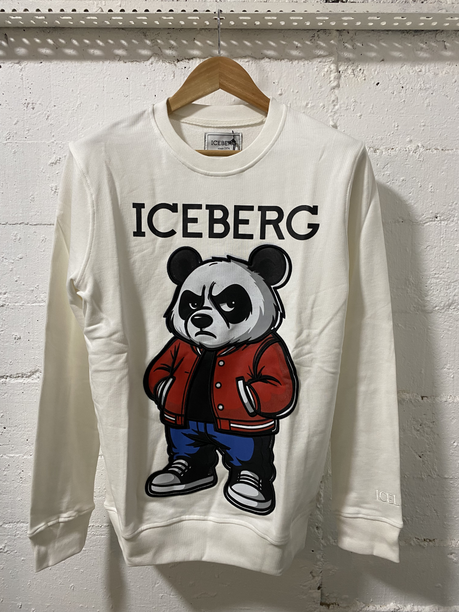 Iceberg Men Sweatshirt White | MASSIMOLUXURYOUTLET