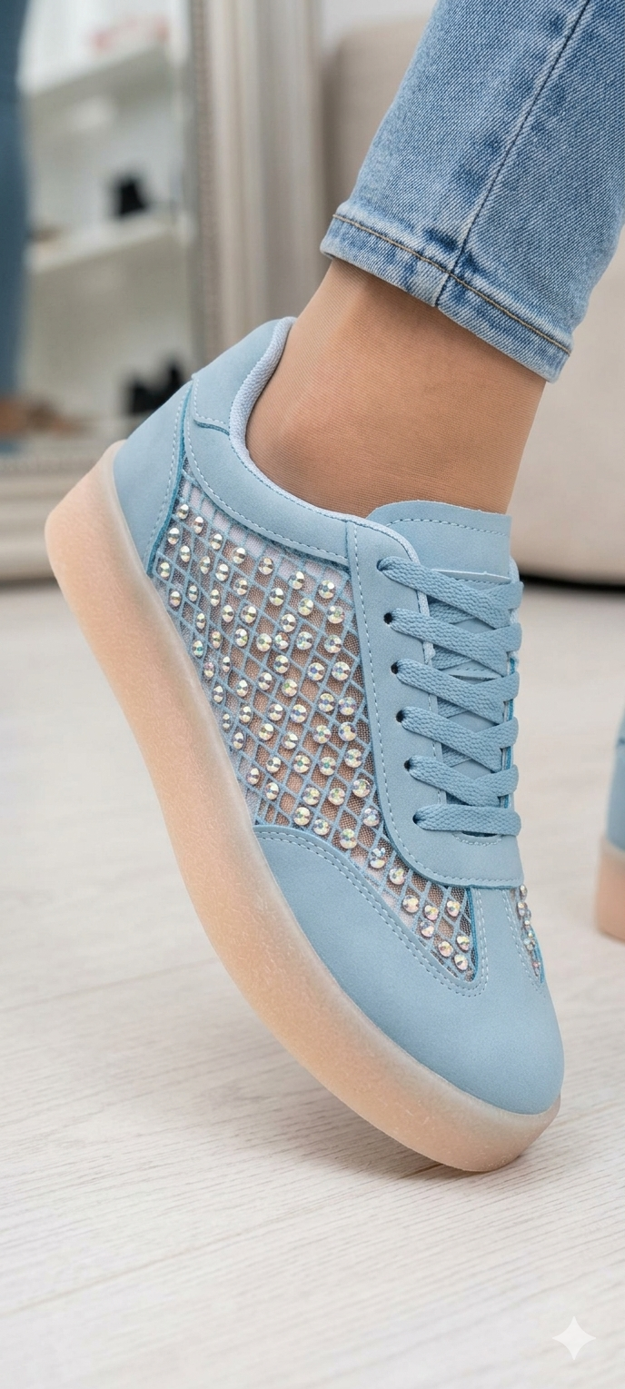 Blue Sparkle Sneaker  | Lieblings Schuhe 