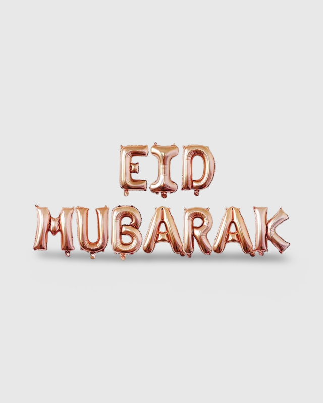 GUIRLANDES DE BALLONS EID MUBARAK - ROSE GOLD | AMCOSMETIK