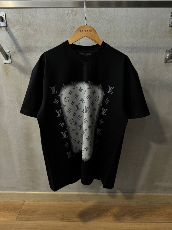 Louis Vuitton T-Shirt Black LV Grey  | MASSIMOLUXURYOUTLET