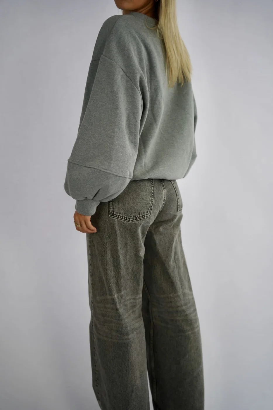 Sweatshirt Puff Sleeve | Salsa Color