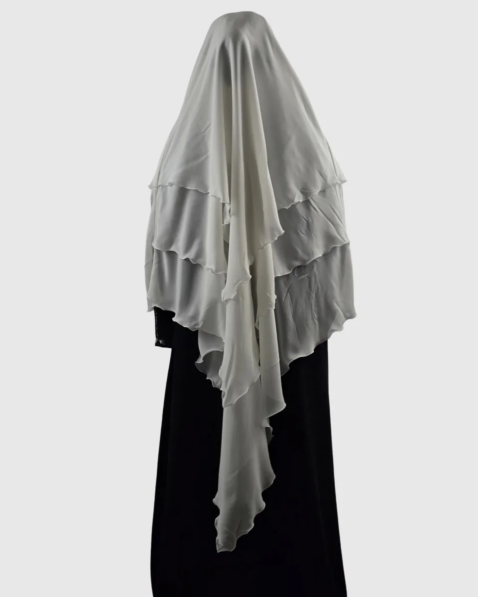 KHIMAR 3 VOILES ÉCRU | AMCOSMETIK
