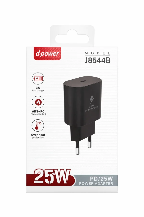 Prise Type-C 25W PD BLANC J8544 | Beauty phone 