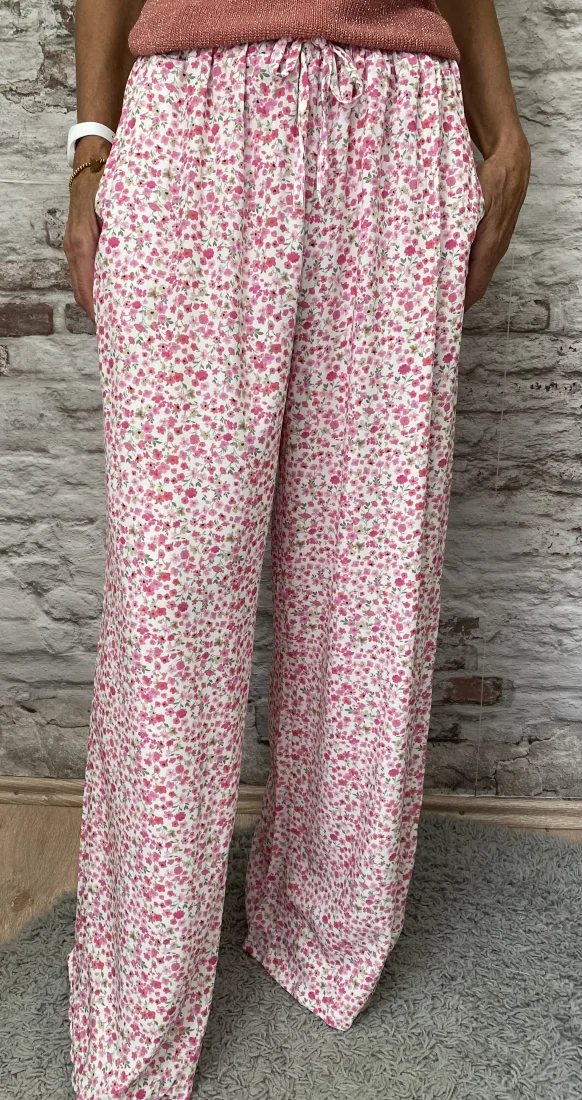 Pantalon fluides fleurs | Jus de coco 