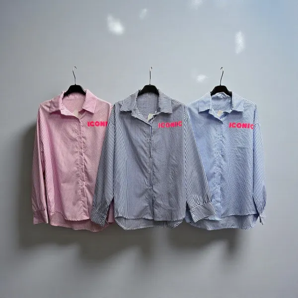 Chemise iconic a rayures oversize | Nuances by maison Lanoo 