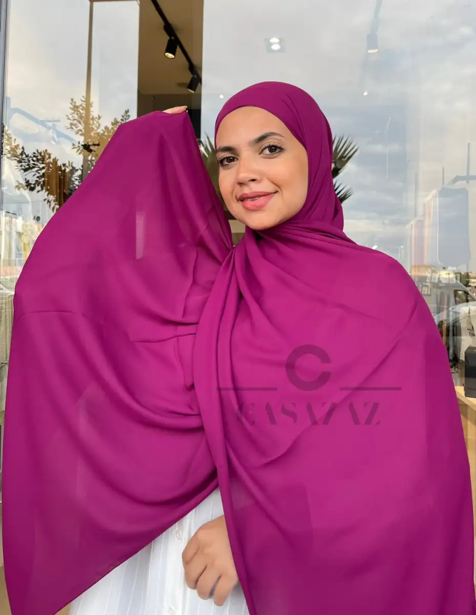 Chale crepe fushia | CasaZaz