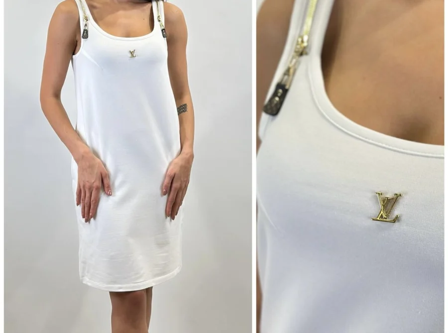 Louis Vuitton Women's Dress White | MASSIMOLUXURYOUTLET