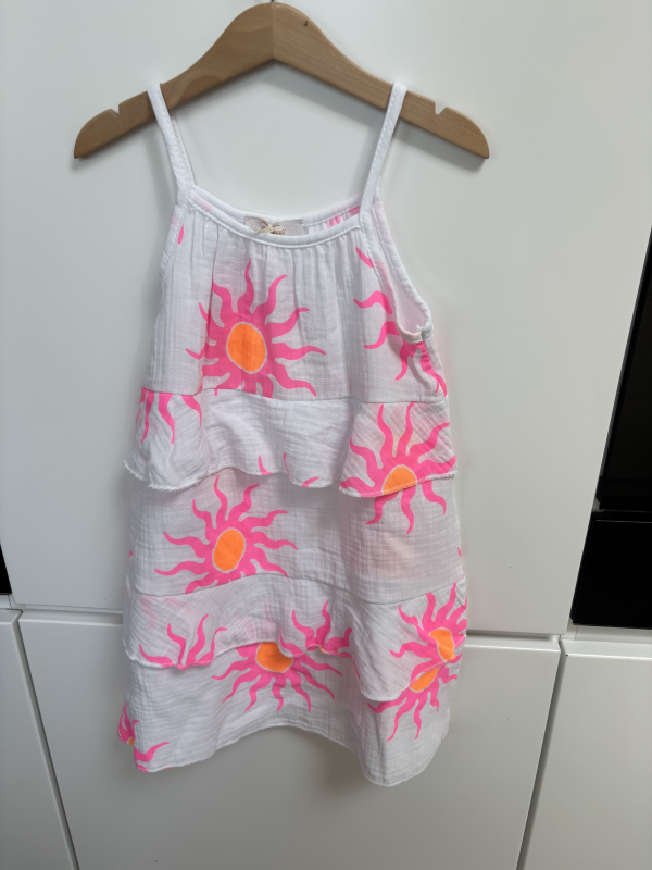 Robe bretelles sun blanche  | Lena in Love 