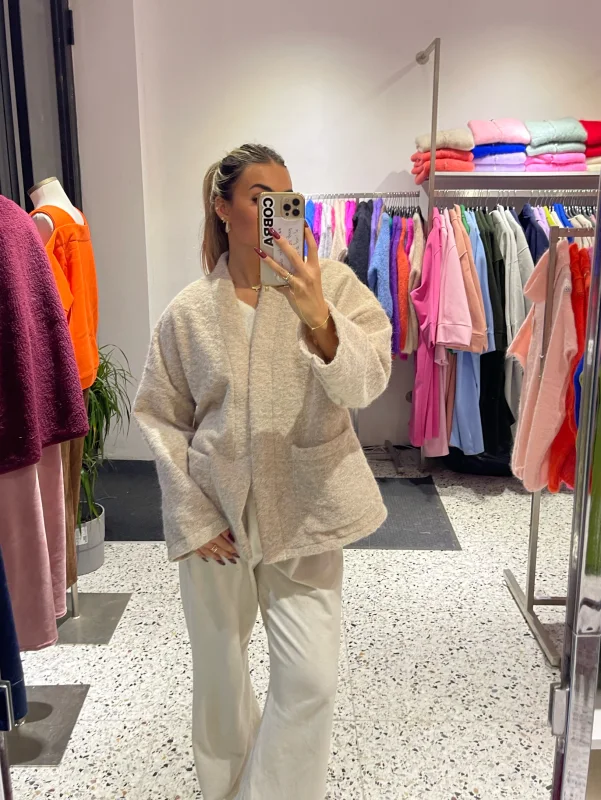 FUZZY JACKET LONG SLEEVE | Salsa Color