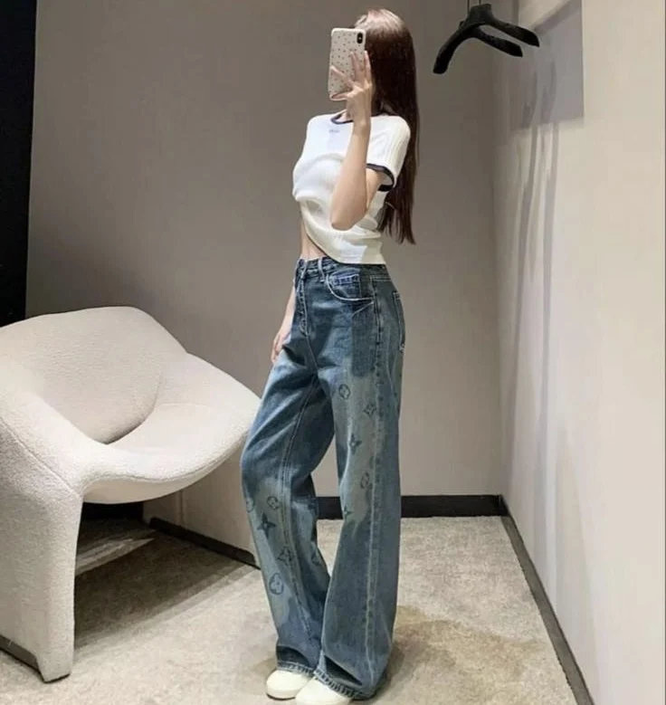 Louis Vuitton Denim Pants Women  | MASSIMOLUXURYOUTLET