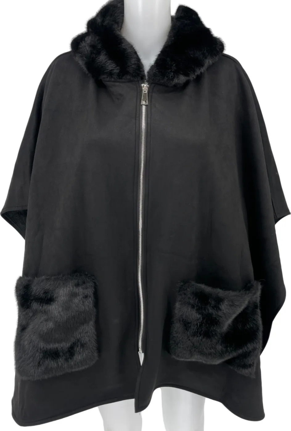 Cape fausse fourrure à capuche | Deal Only One