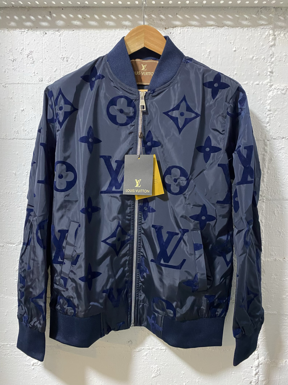 Louis Vuitton Bomber Jacket Dark Blue | MASSIMOLUXURYOUTLET