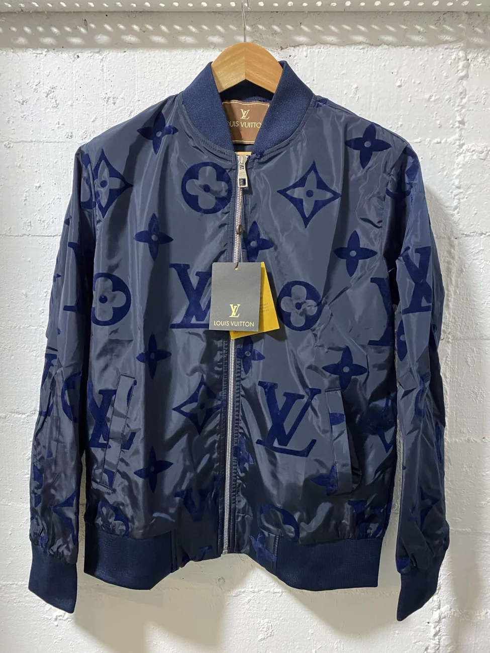 Louis Vuitton Bomber Jacket Dark Blue | MASSIMOLUXURYOUTLET