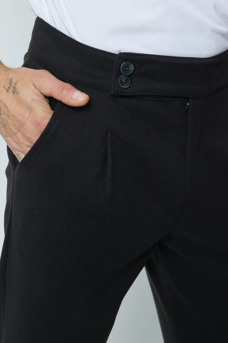 Calça Executive Slim Fit em Preto ref. 820 | Definne