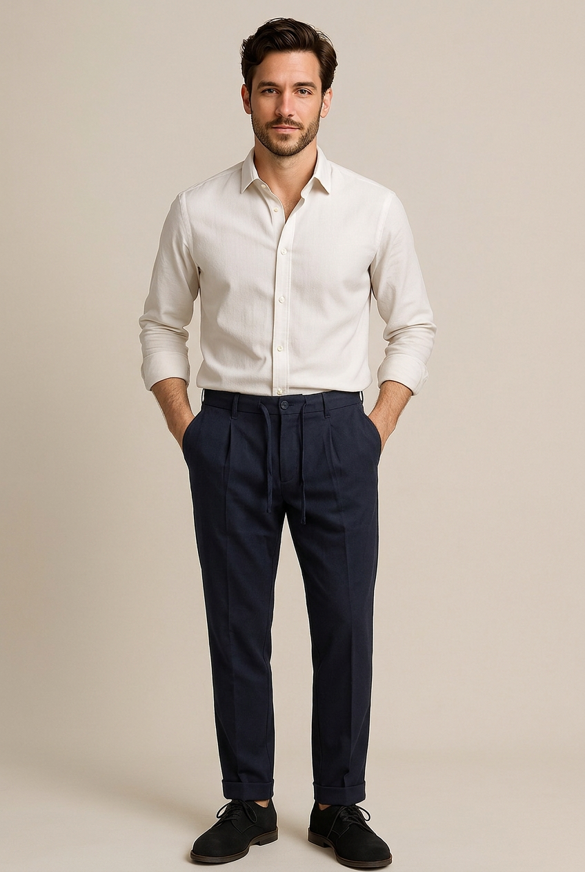 Pantaloni Uomo Classici con Coulisse - Blu | GIMARK