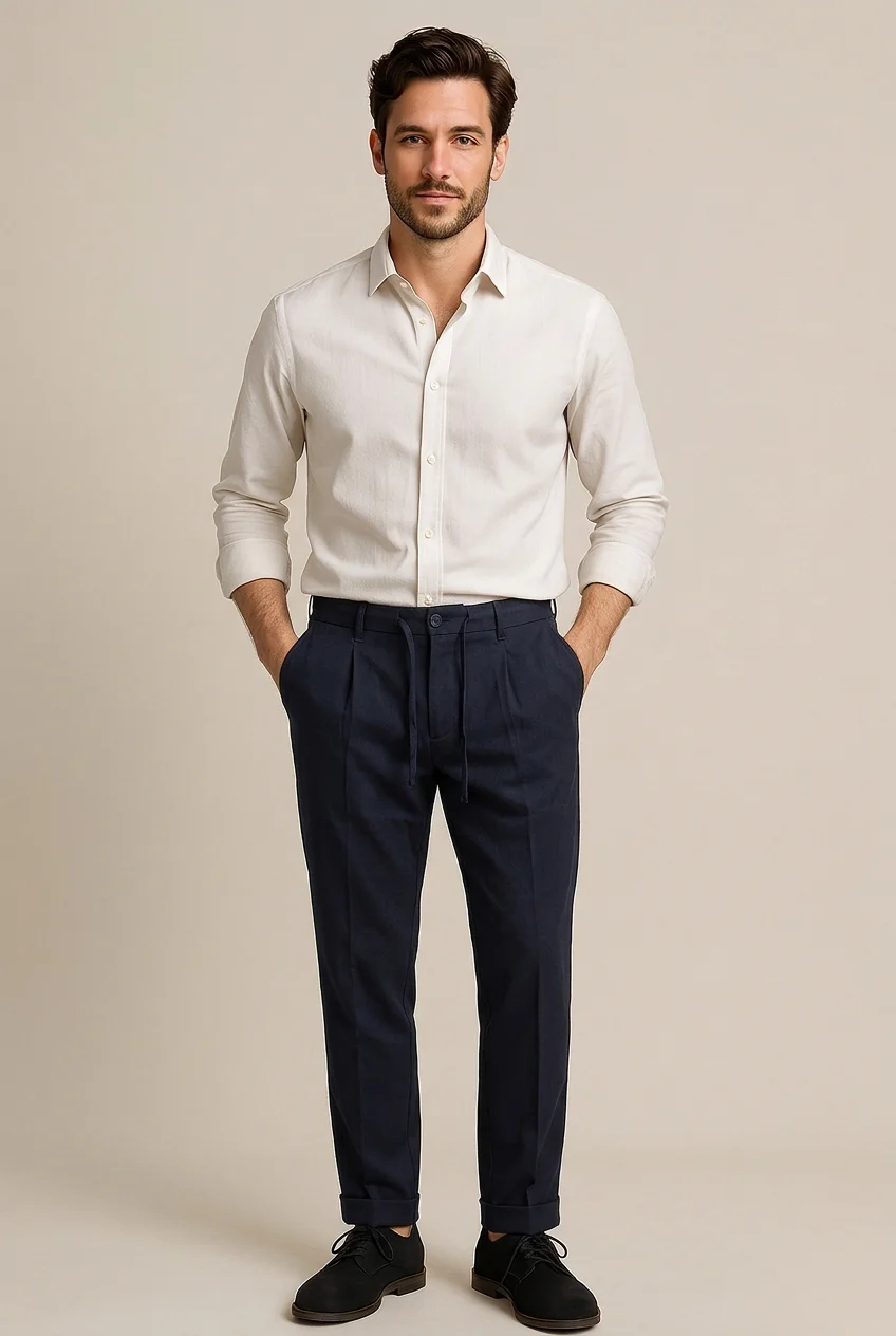 Pantaloni Uomo Classici con Coulisse - Blu | GIMARK