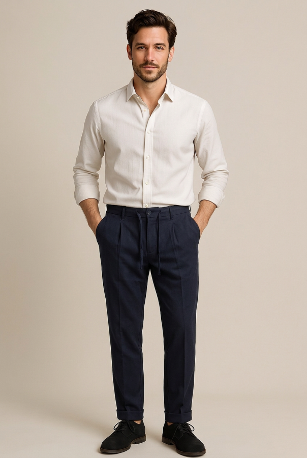 Pantaloni Uomo Classici con Coulisse - Blu | GIMARK