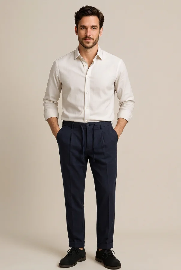 Pantaloni Uomo Classici con Coulisse - Blu | GIMARK