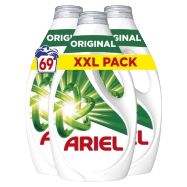 Ariel Lessive Liquide, 69 Lavages (3x23), Original, | Miniprix