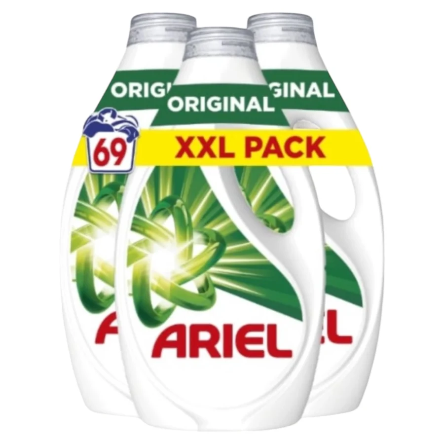 Ariel Lessive Liquide, 69 Lavages (3x23), Original, | Miniprix