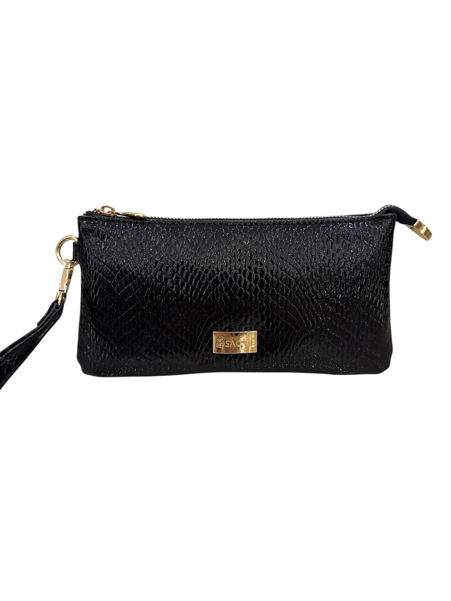 Raven Lézard Verni Noir | Sac'ré