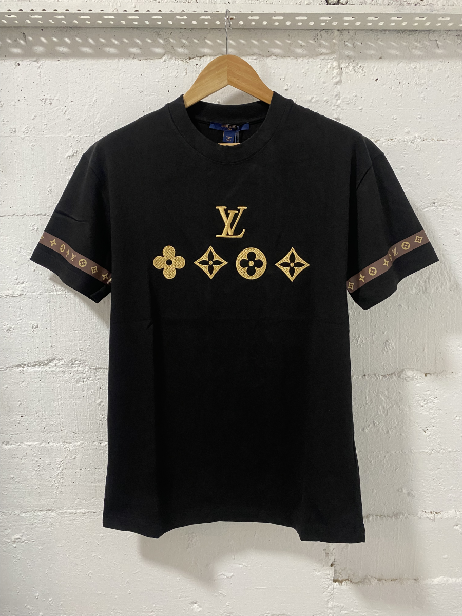 Louis Vuitton T-Shirt Black/Gold  | MASSIMOLUXURYOUTLET