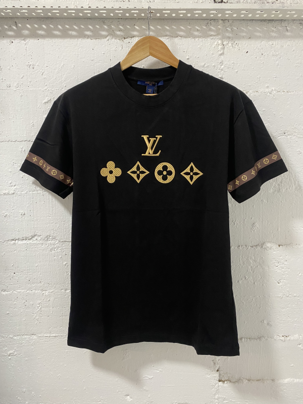 Louis Vuitton T-Shirt Black/Gold  | MASSIMOLUXURYOUTLET
