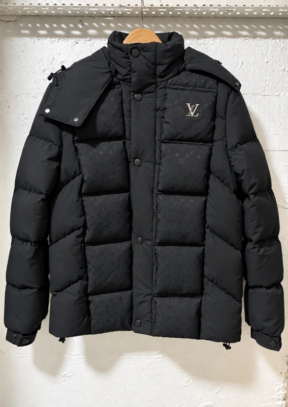 Louis Vuitton Monogram Puffer Jacket Black | 