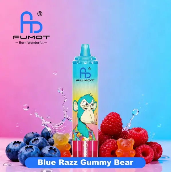 15000 Blue razz gummy bear Tornado Fumot | Eq vape