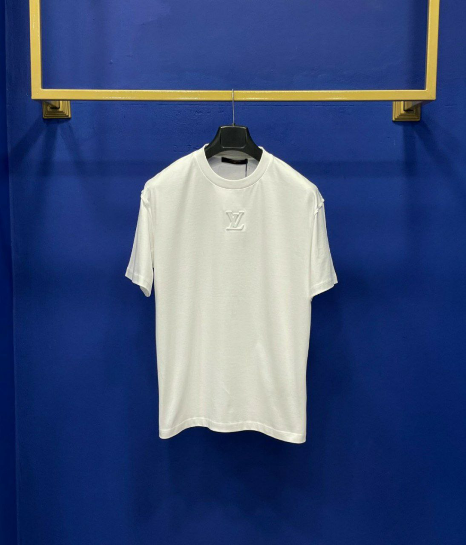Louis Vuitton Embossed LV T-Shirt White so wo | MASSIMOLUXURYOUTLET