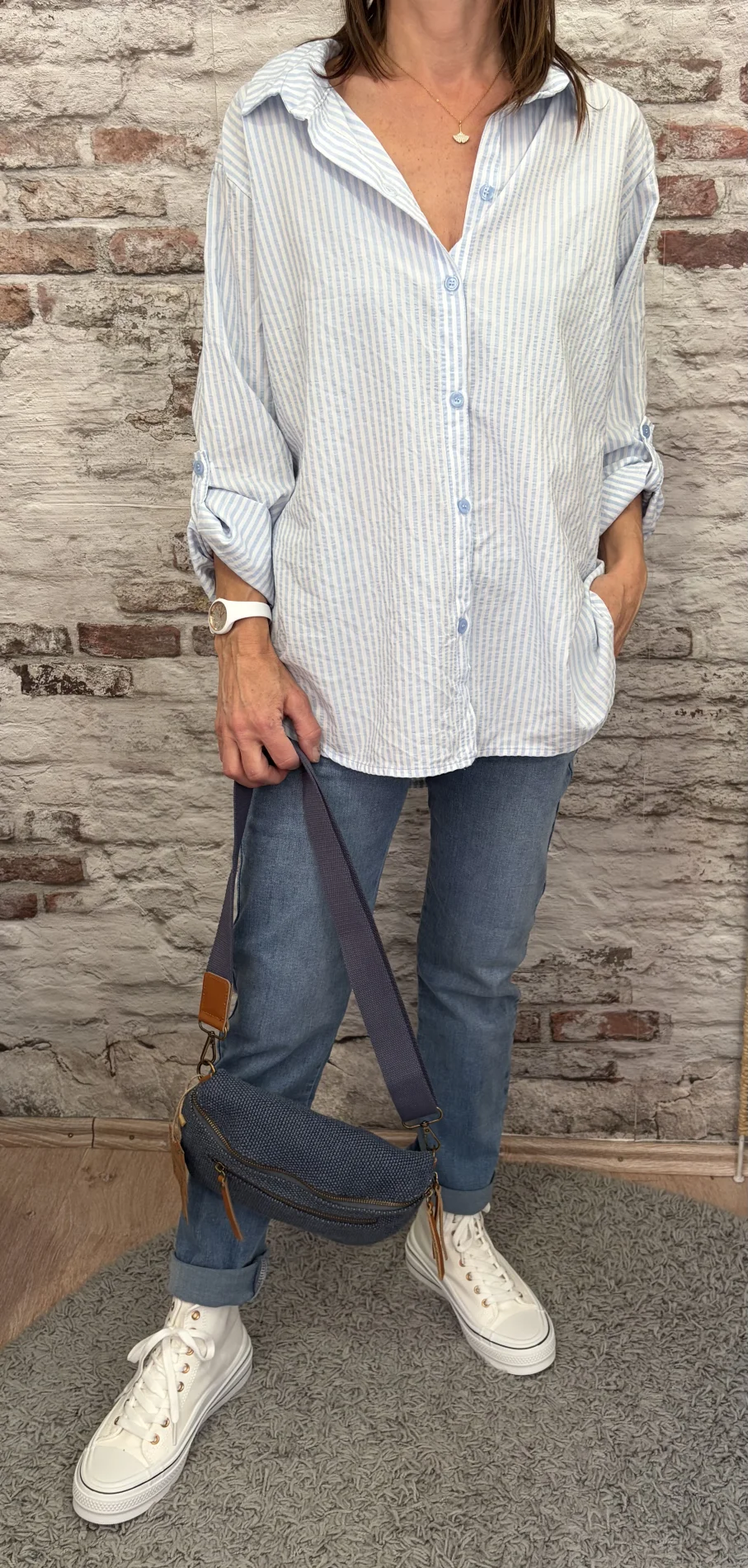 Chemise raye | Jus de coco 