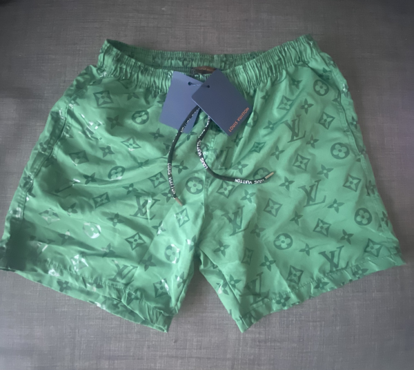 Louis Vuotton Glossy Swimm Shorts Green  | 