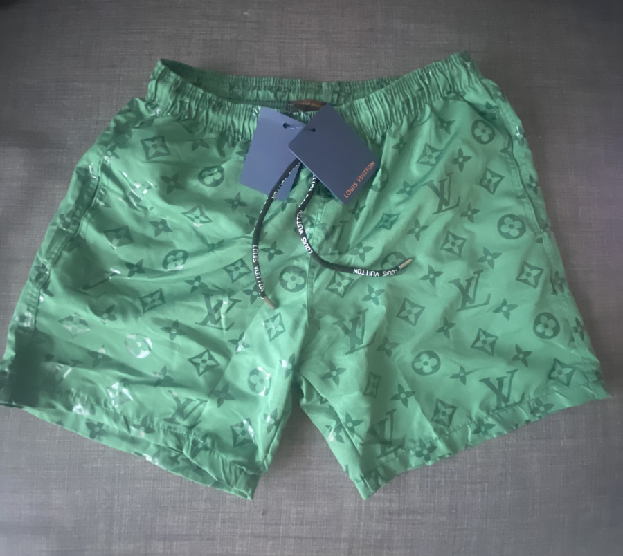 Louis Vuotton Glossy Swimm Shorts Green  | 