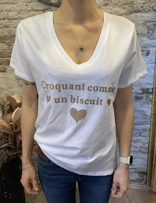 Tshirt croquant comme un biscuit | Jus de coco 