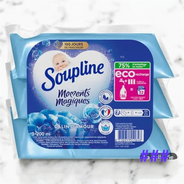 Assouplissant liquide moments magiques, Soupline (3 x 200 ml) | Miniprix