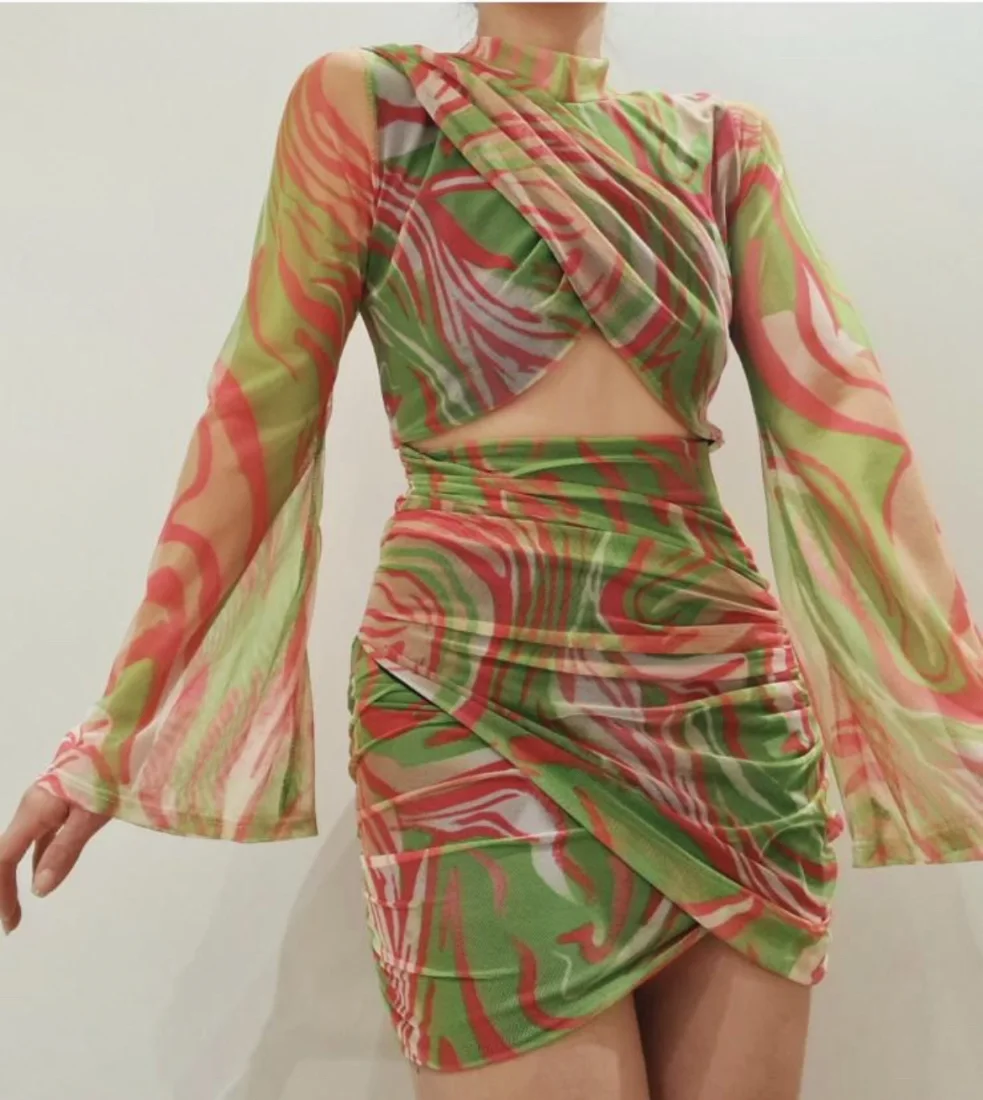 VESTIDO ESTAMOADO TULL | New Secret