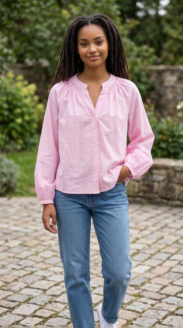Chemise en rayures très fine | Chez Florem