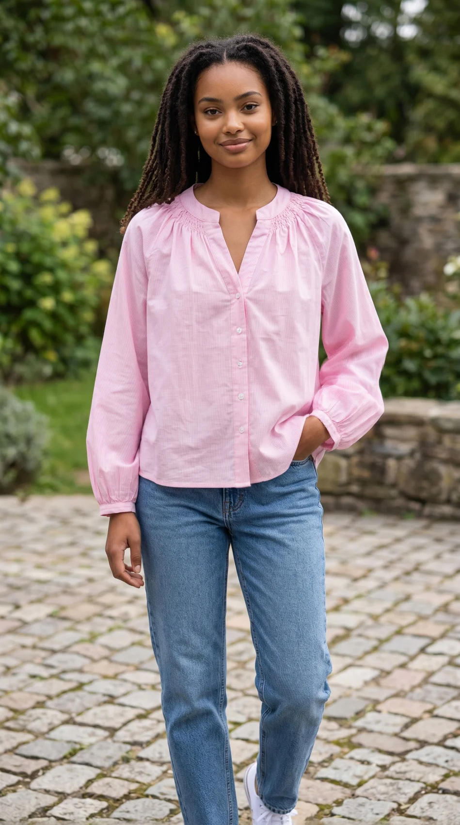 Chemise en rayures très fine | Chez Florem