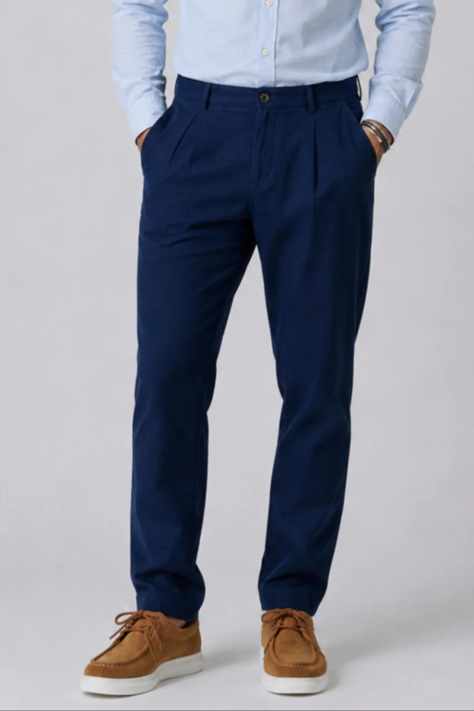 Calça Tapered Napoli em Azul-Marinho Cod. | definne